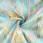 Jacquard Fantasía Destellos Turquesa Multicolor - Ribes y Casals