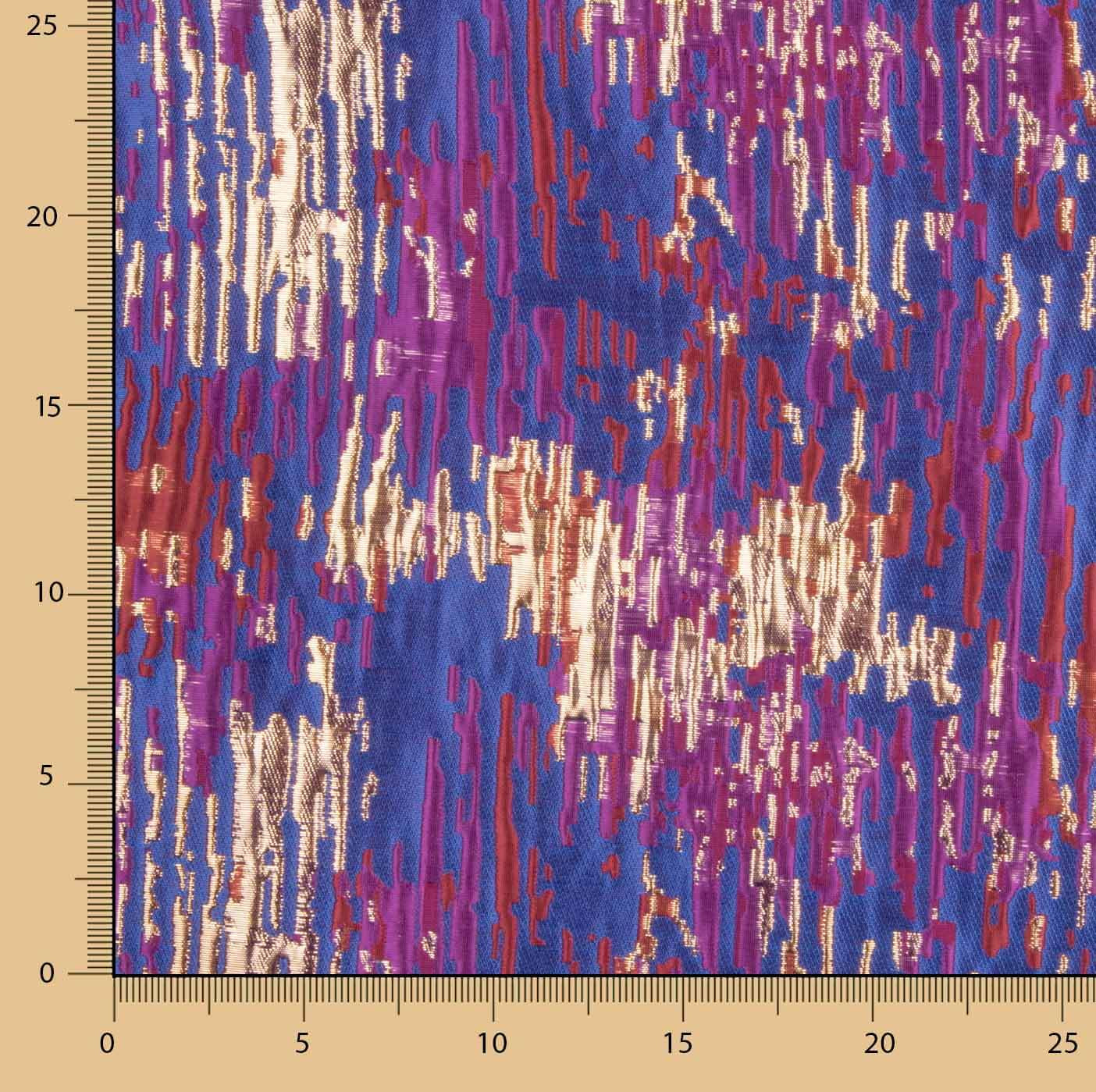 Jacquard Fantasía Destellos Azul Multicolor - Ribes y Casals