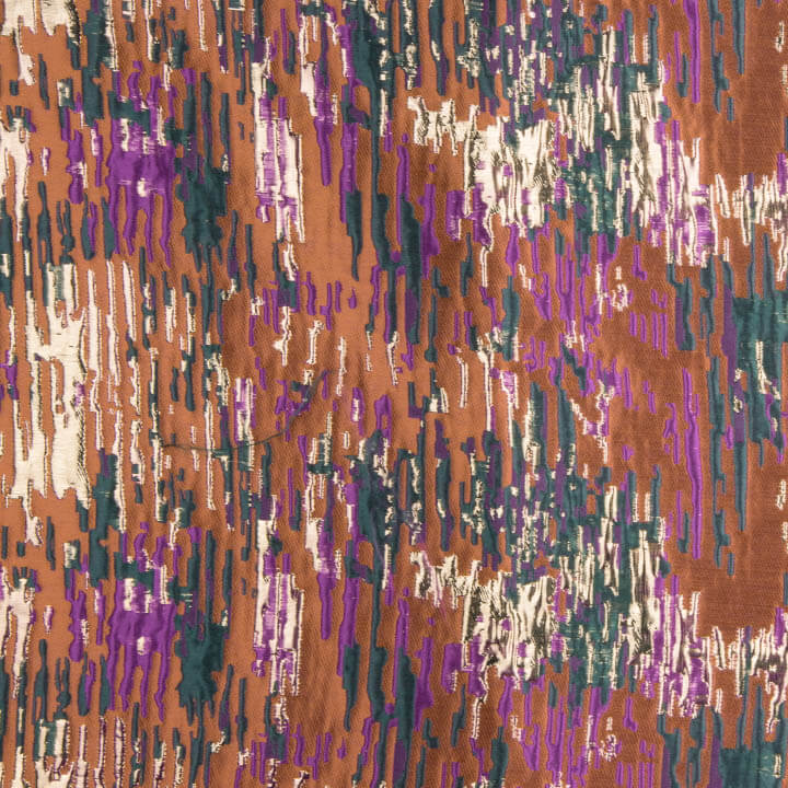 Jacquard Fantasía Destellos Terracota Multicolor - Ribes y Casals