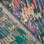 Jacquard Fantasía Destellos Verde Petróleo Multicolor - Ribes y Casals