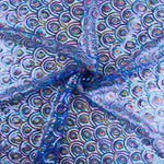 Tul Azul Fantasía Elástico con Lentejuelas Prisma - Ribes y Casals