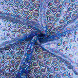Tul Azul Fantasía Elástico con Lentejuelas Prisma - Ribes y Casals