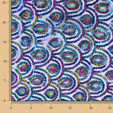 Tul Azul Fantasía Elástico con Lentejuelas Prisma - Ribes y Casals