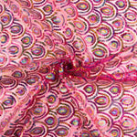 Tul Fucsia Fantasía Elástico con Lentejuelas Prisma - Ribes y Casals