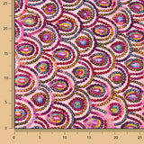 Tul Fucsia Fantasía Elástico con Lentejuelas Prisma - Ribes y Casals