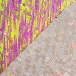 Tul Fantasía con Lentejuelas Irisadas Aurora Fucsia - Ribes y Casals