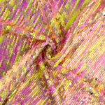 Tul Fantasía con Lentejuelas Irisadas Aurora Fucsia - Ribes y Casals