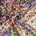 Tul Fantasía con Lentejuelas Irisadas Aurora Multicolor - Ribes y Casals