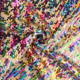 Tul Fantasía con Lentejuelas Irisadas Aurora Multicolor - Ribes y Casals