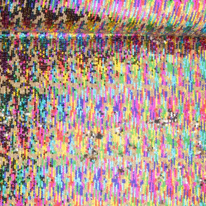 Tul Fantasía con Lentejuelas Irisadas Aurora Multicolor - Ribes y Casals