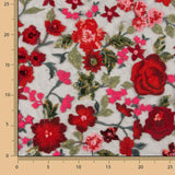 Tul Bordado Flores con Lentejuelas Carmen Rojo y Negro - Ribes y Casals