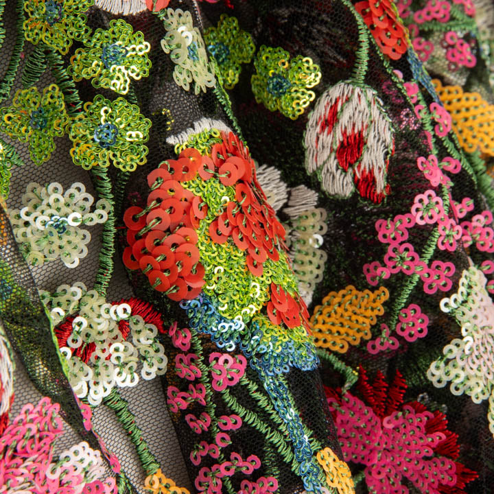 Bordado con Pedrería y Lentejuelas Versalles Multicolor - Ribes y Casals