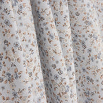 Viyela Estampada Florecitas Azul y Teja - Ribes y Casals