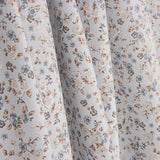 Viyela Estampada Florecitas Azul y Teja - Ribes y Casals