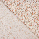 Viyela Estampada Florecitas Coral y Teja - Ribes y Casals