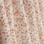 Viyela Estampada Florecitas Coral y Teja - Ribes y Casals