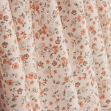 Viyela Estampada Florecitas Coral y Teja - Ribes y Casals
