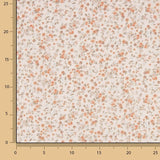 Viyela Estampada Florecitas Coral y Teja - Ribes y Casals