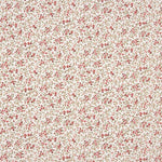 Viyela Estampada Florecitas Rojo y Granate - Ribes y Casals
