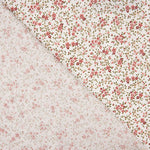 Viyela Estampada Florecitas Rojo y Granate - Ribes y Casals