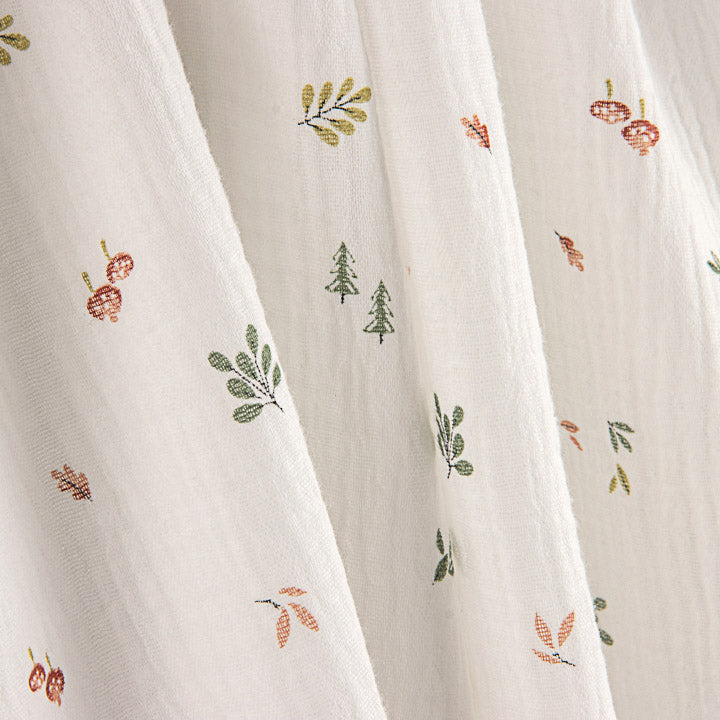 Muselina Estampada Hojas Botánicas - Ribes y Casals