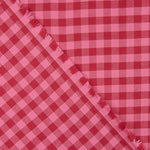 Franela Algodón Cuadros Rosa y Rojo - Ribes y Casals