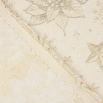 Loneta Jacquard con Lúrex Dorado Flores de Pascua - Ribes y Casals