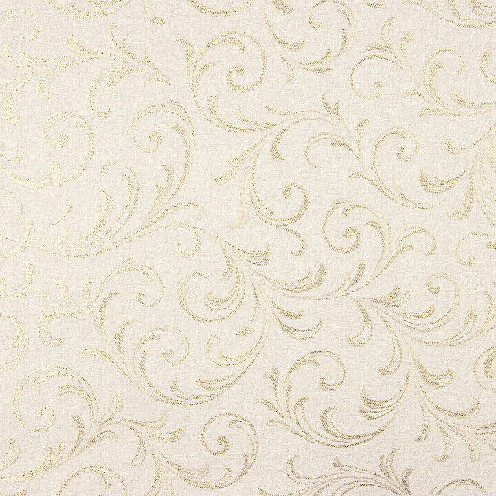 Loneta Jacquard con Lúrex Dorado Ramas Ornamentales - Ribes y Casals
