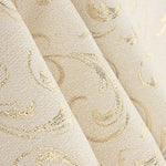 Loneta Jacquard con Lúrex Dorado Ramas Ornamentales - Ribes y Casals