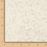 Loneta Jacquard con Lúrex Dorado Ramas Ornamentales - Ribes y Casals
