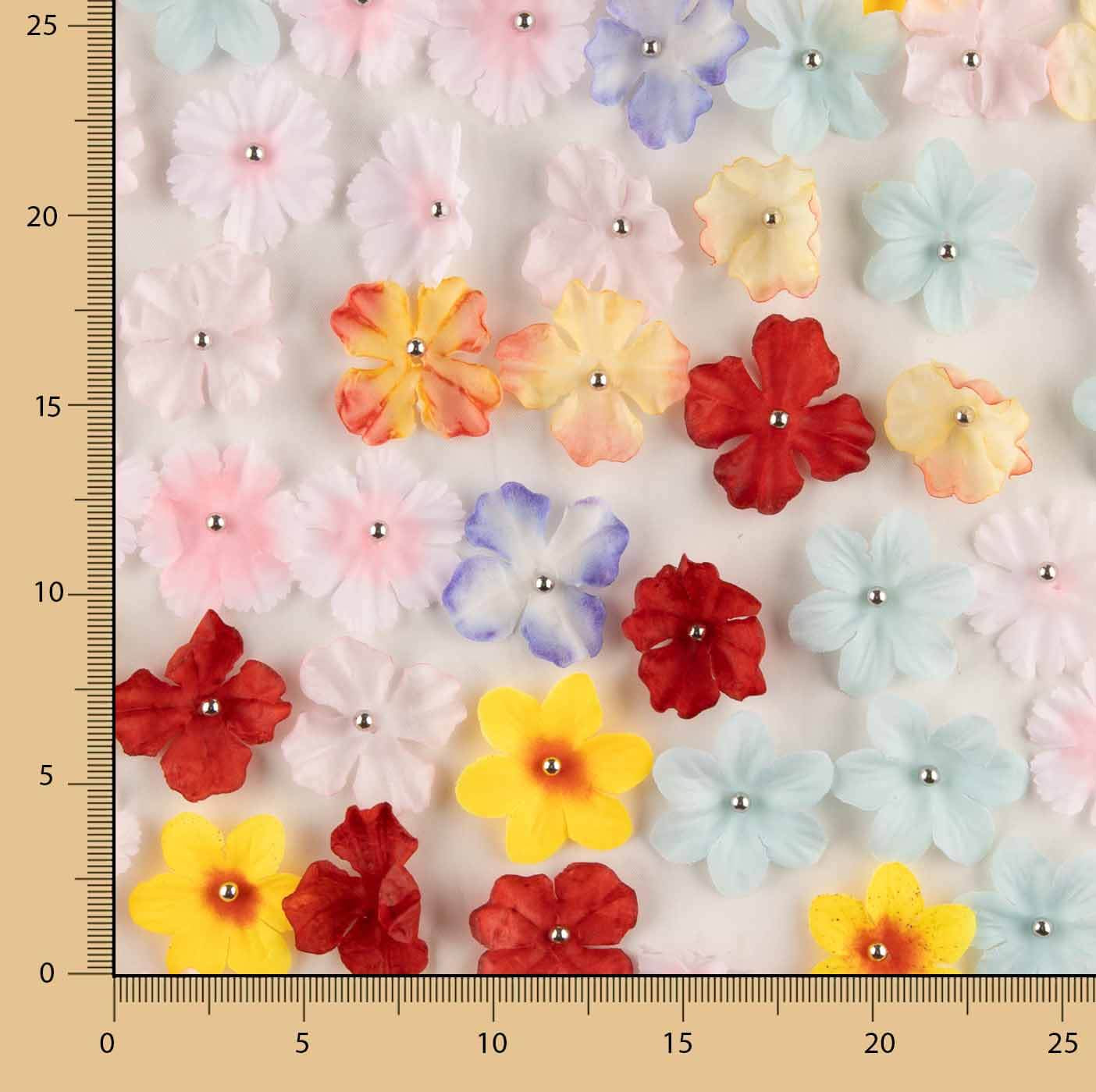 Tul Crudo Jardín de Primavera con Flores 3D - Ribes y Casals