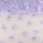 Tul Lila con Flores 3D y Perlas - Ribes y Casals