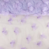 Tul Lila con Flores 3D y Perlas - Ribes y Casals