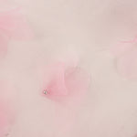 Tul Rosa con Flores 3D y Perlas - Ribes y Casals