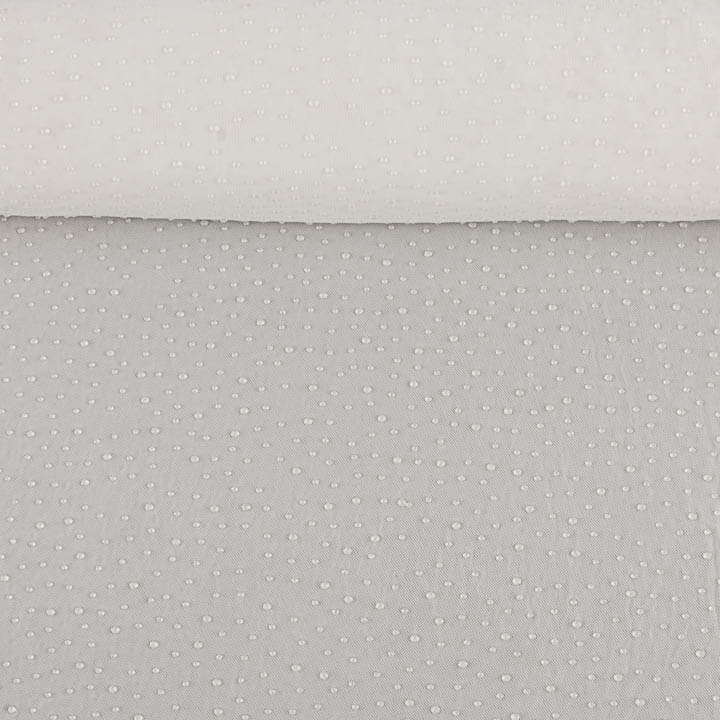 Tul Elástico Blanco Efecto Gotas de Agua - Ribes y Casals