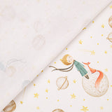 Sábana Algodón Estampada Principito y Planetas - Ribes y Casals