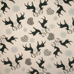 Loneta Jacquard Navidad Nórdica Verde con Lúrex - Ribes y Casals