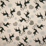 Loneta Jacquard Navidad Nórdica Verde con Lúrex - Ribes y Casals