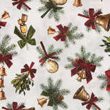 Loneta Estampada Campanas Navideñas - Ribes y Casals