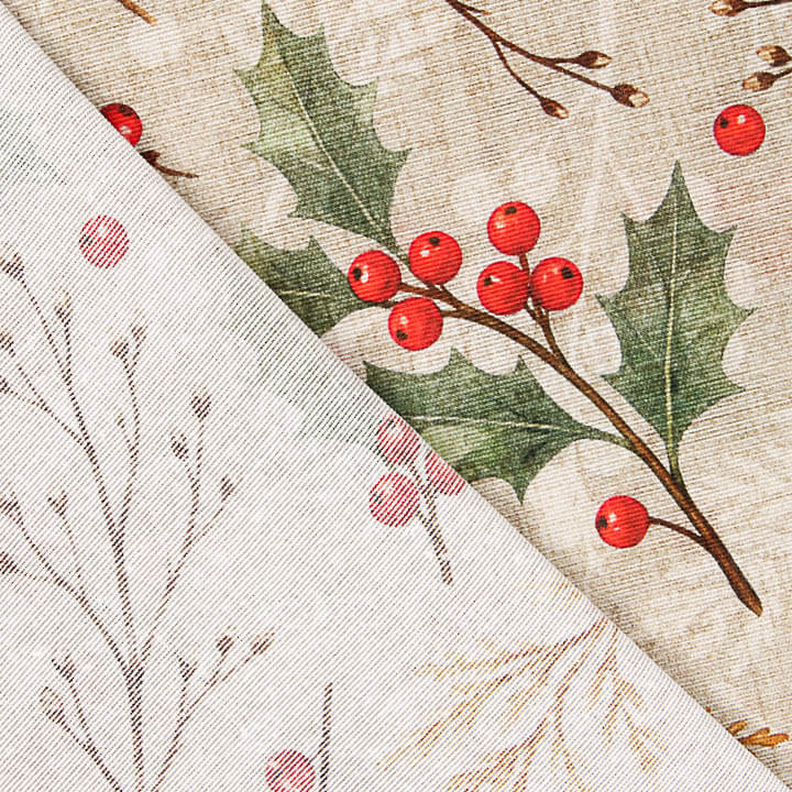 Loneta Estampada Acebo Navideño - Ribes y Casals