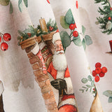 Loneta Estampada Papá Noel y Chimenea - Ribes y Casals