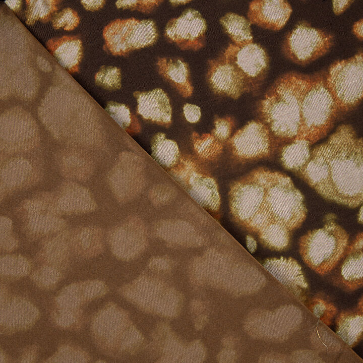 Viscosa Estampada Doble Cara Mosaico Tierra - Ribes y Casals