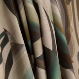 Viscosa Estampada Doble Cara Ondas Abstractas Verde Agua - Ribes y Casals