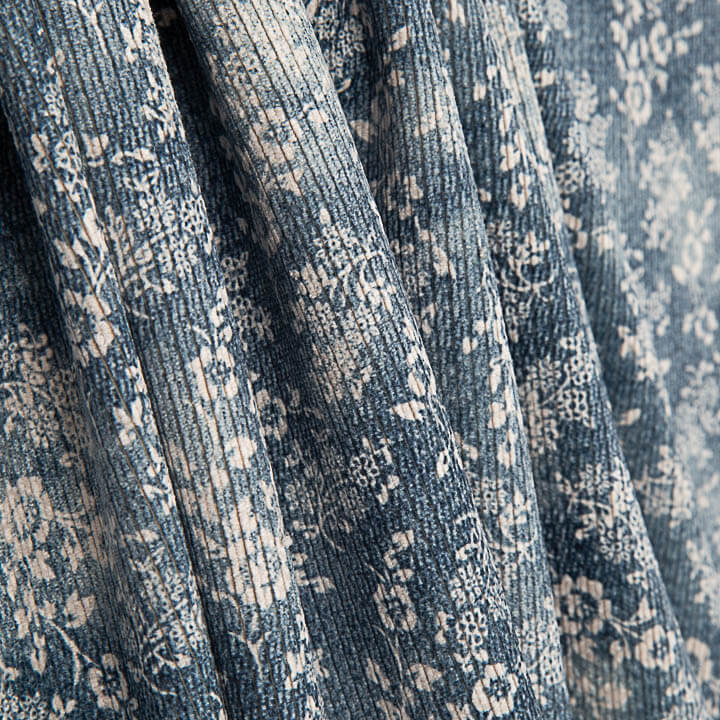 Pana Estampada Flores Vintage Azul - Ribes y Casals