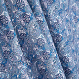 Popelín Estampado Cachemir Azul - Ribes y Casals