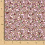 Popelín Estampado Cachemir Rosa - Ribes y Casals