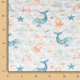 Acolchada Reversible Océano de Sueños y Vichy Azul - Ribes y Casals