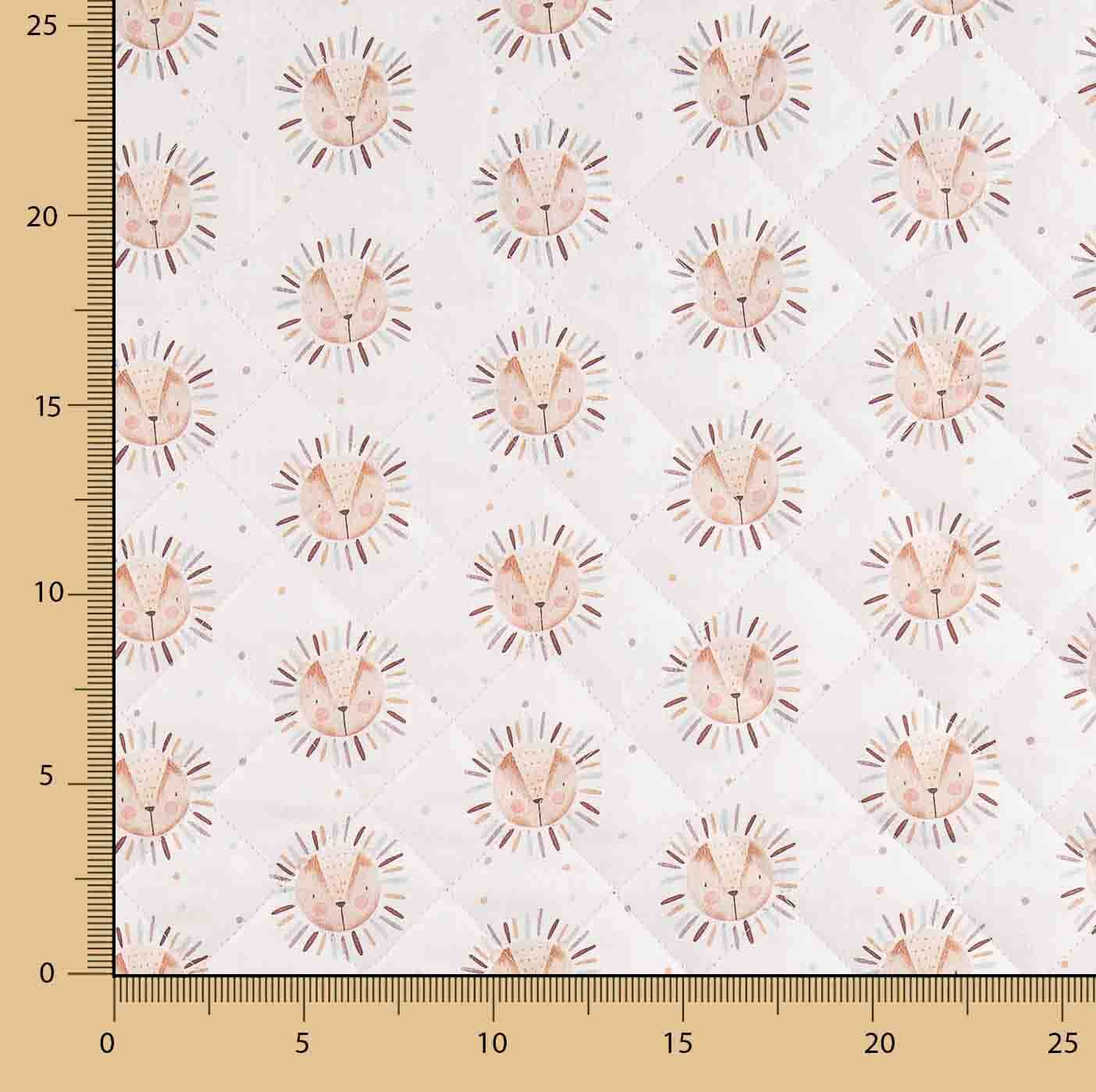 Acolchada Reversible Dulces Leones Rosa - Ribes y Casals