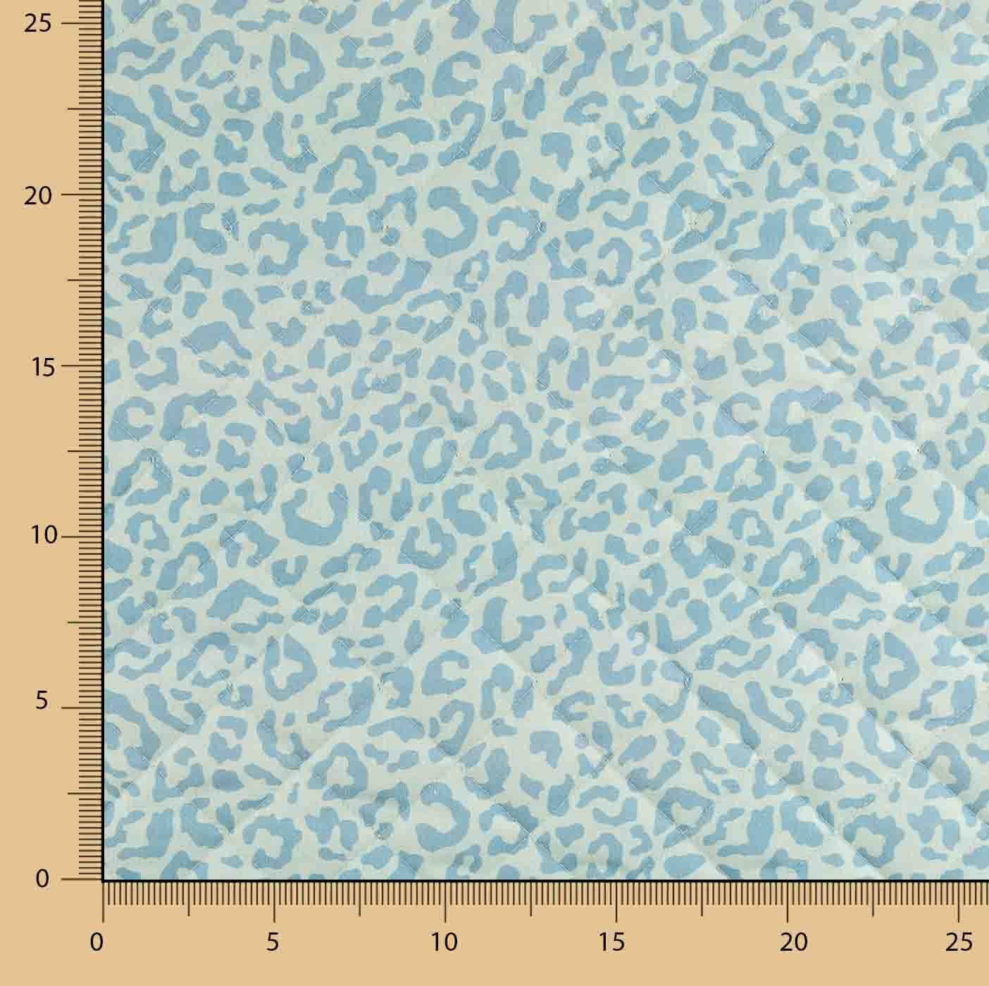 Acolchada Reversible Nairobi Azul Animal Print y Rayas - Ribes y Casals