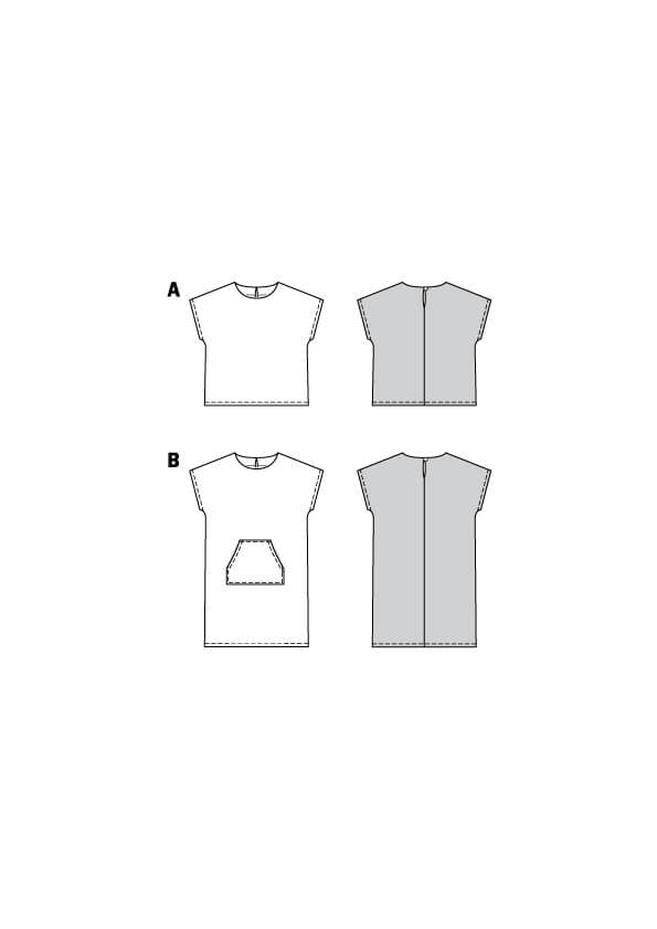 Patrón Burda 9282 Camisa y Vestido - Ribes y Casals